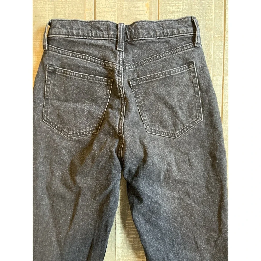 Abercrombie Fitch Ultra High Rise Ankle Straight‎ Women's Black Jeans Size 25